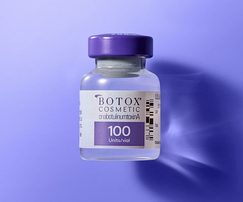 Botox Cosmetic vial with 100 units.