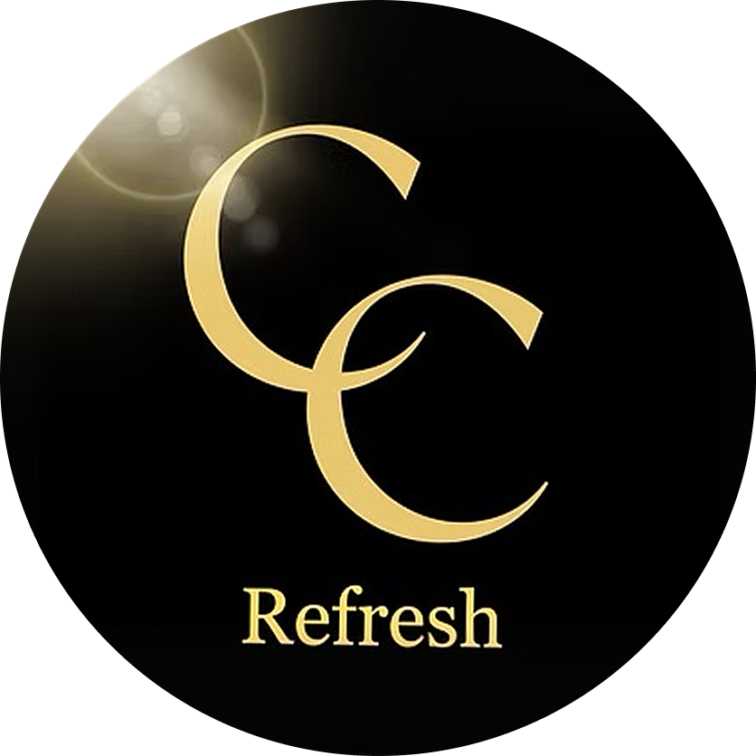 Logo design featuring CC and the word Refresh