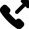 Simple black silhouette of a musical note.