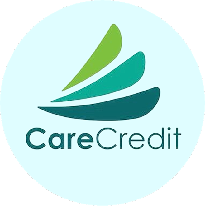CareCredit logo with green gradient design.