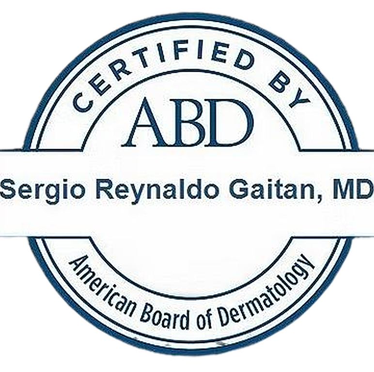 Certification seal for Dr. Sergio Gaitan, MD